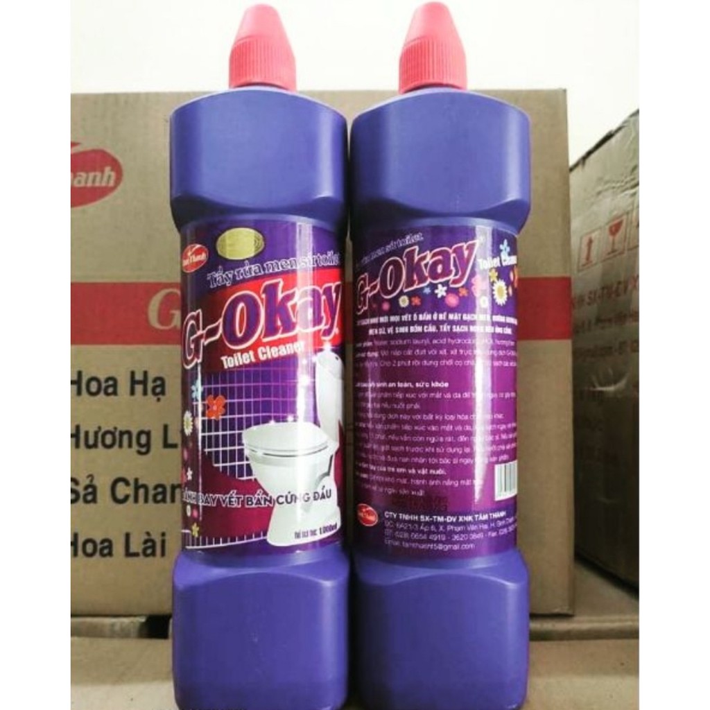 Dung Dịch Tẩy Rửa Men Sứ, Sàn Gạch Men Siêu Sạch G-Okay 1000ml