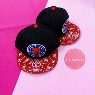 Mũ snapback bé trai, nón siêu nhân nhện dành cho trẻ em 3-9t
