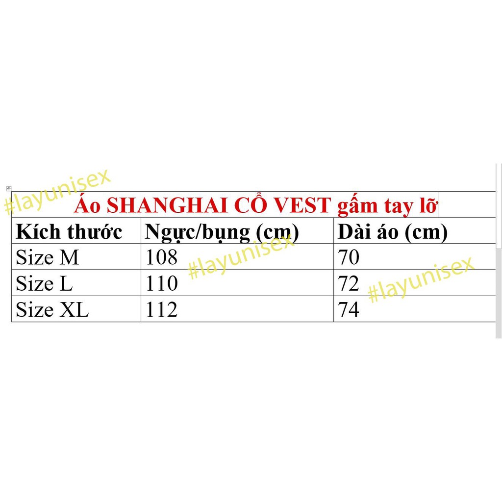 Áo Shanghai cổ vest phối gấm tay lỡ form rộng unisex | BigBuy360 - bigbuy360.vn