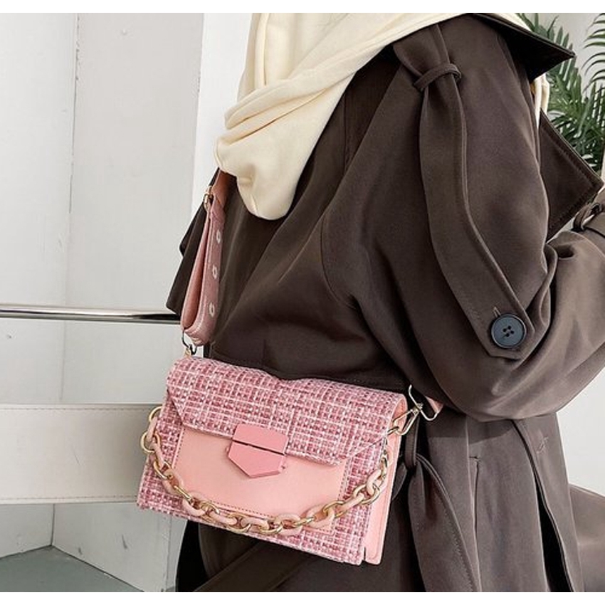 TÚI ĐEO CHÉO NỮ DA DẠ DÂY HOA CÚC BH 471 | BigBuy360 - bigbuy360.vn