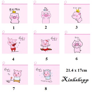 Ví Đựng Bút Bút Heo Hồng (Còn Mẫu 2,3,6,8)