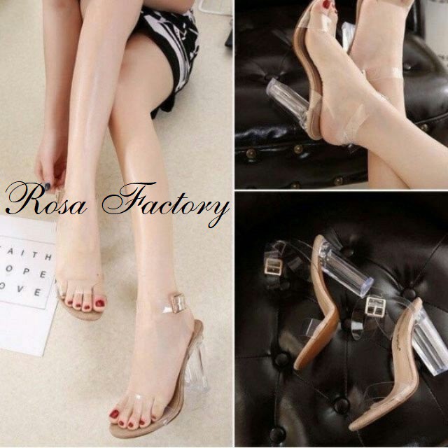 Giày cao gót 9 phân quai trong dây quấn Rosa_factory CG-0132