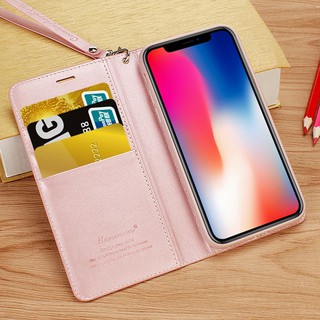 Bao da iPhone 7 Plus/8plus/Xs/Xsmax/11/ 11 Pro/ 11 Pro Max /12 Pro/12 Promax hiệu Hanman (Có kèm dây đeo)_Nini.Case