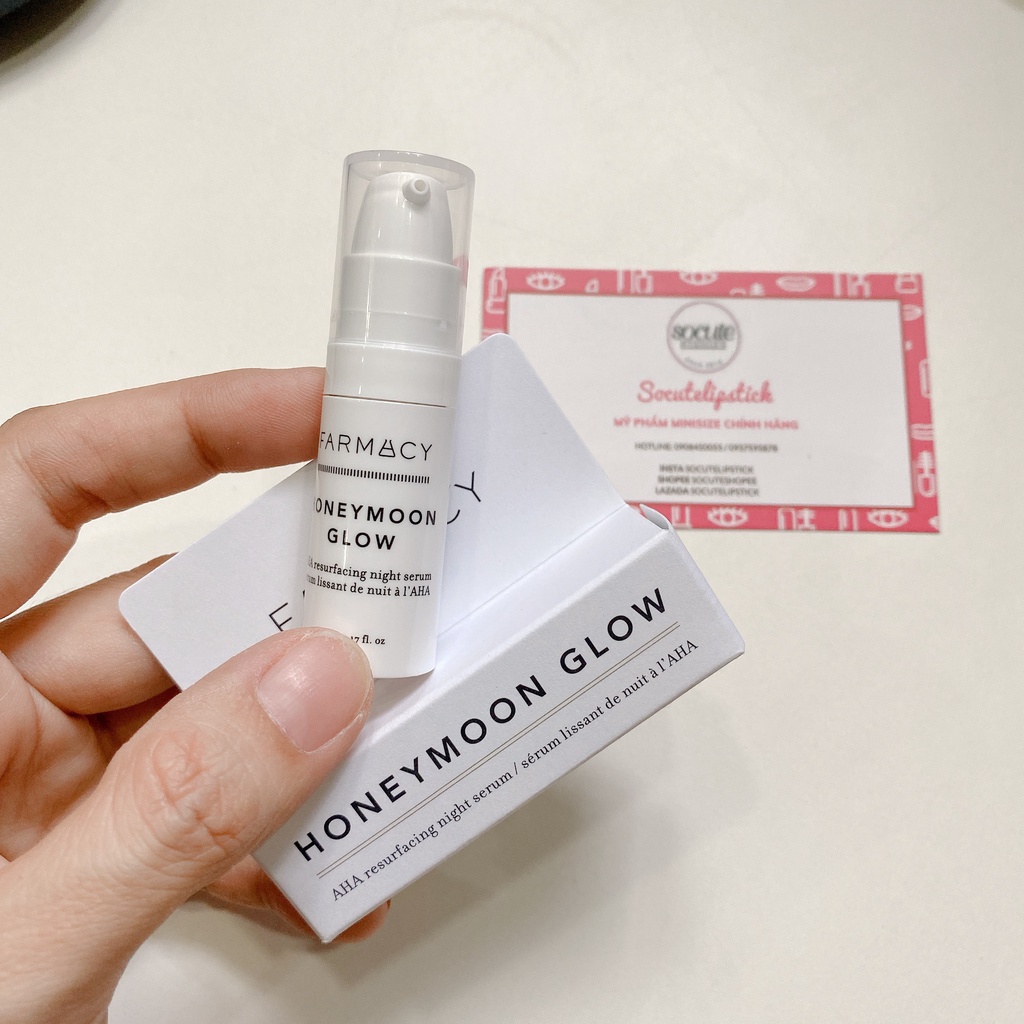 Serum Dưỡng FARMACY Honeymoon AHA Glow Resurfacing Night Serum 5ml
