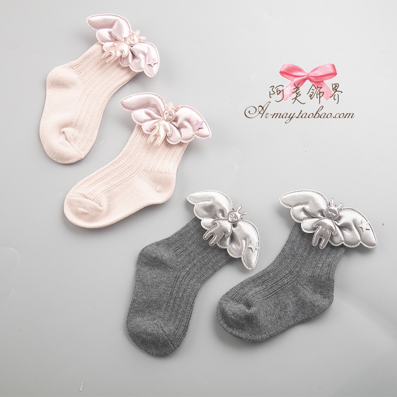 Đôi Vớ Ba Chiều Bằng Vải cotton Chống Trượt Thắt Nơ Phong Cách Hàn Quốc Dành Cho Trẻ Em Phiên Bản Năm 2021