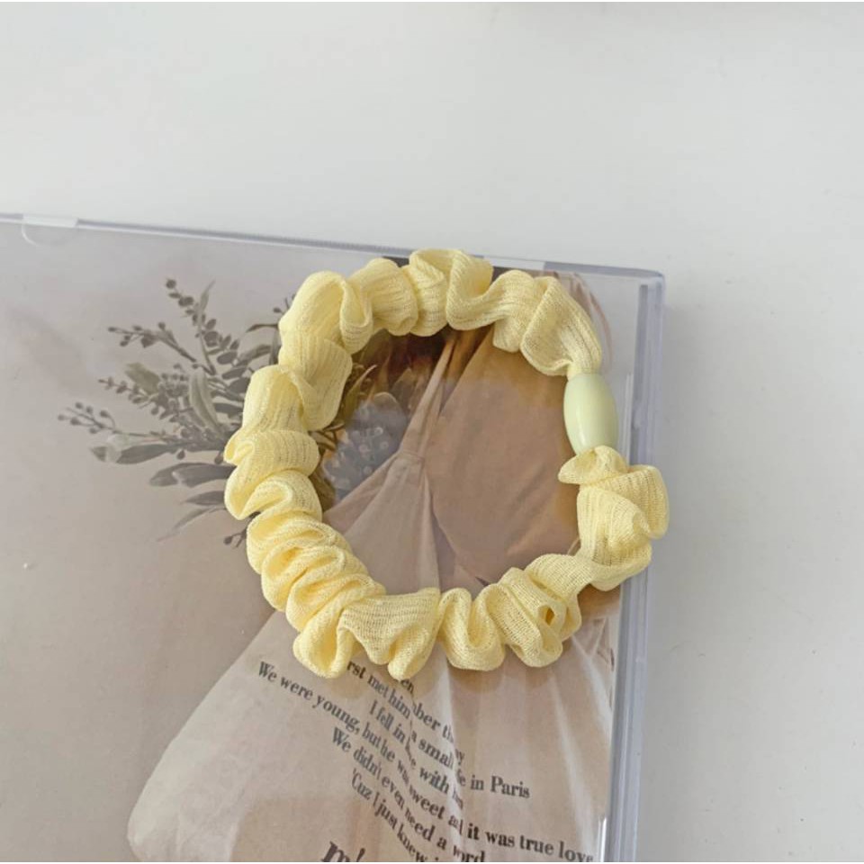 Dây buộc tóc màu trơn dễ thương dành cho nữ