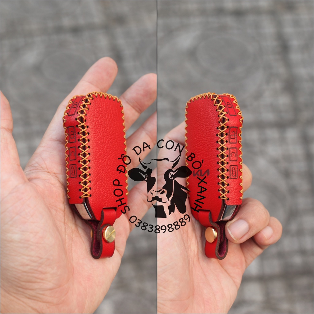 Bao Da Chìa Khoá New KIA K3 2021 Luxury, Premium, K5, New Sportage 2022, Sorento, cerato logo mới handmade Da Thật 010