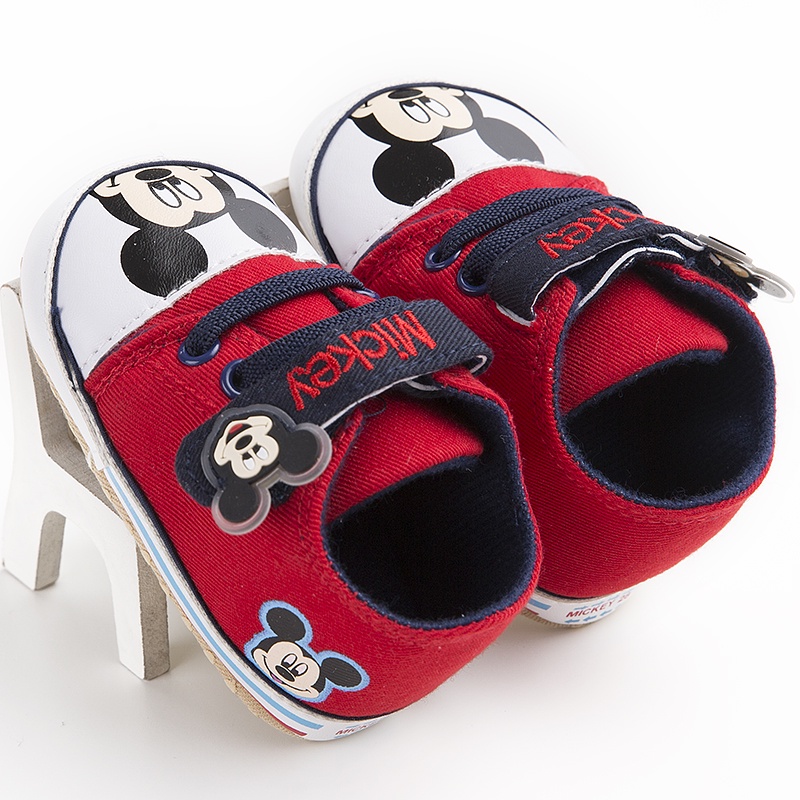 Giày Sneaker Đế Mềm Chống Trượt Thoáng Khí Dễ Thương Cho Bé Tập Đi