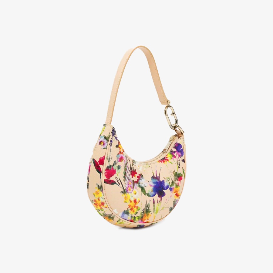 Túi Nữ FURLA Primavera S Shoulder Bag Vitello St Eracle St Flowering