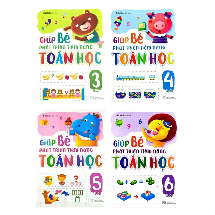 Sách - Giúp Bé Phát Triển Tiềm Năng Toán Học: 3 tuổi