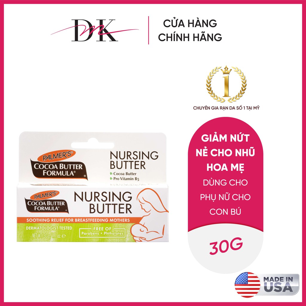 Kem dưỡng mềm, ngăn ngừa nứt nẻ và giảm đau đầu ti Palmer's 30g