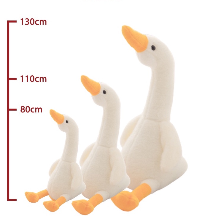 Gấu Bông Vịt Vàng Má Hồng Trầm Cảm , Gấu Bông Hình Ngỗng Mệt Mỏi Size 1M-1M3-1M6