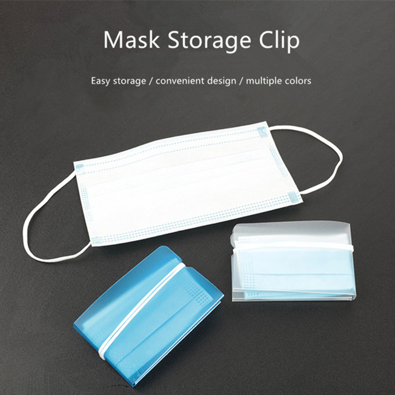 Mini Portable Disposable Masks Storage Clip/ Reusable Foldable Mask Safe Pollution Free Dustproof Clip