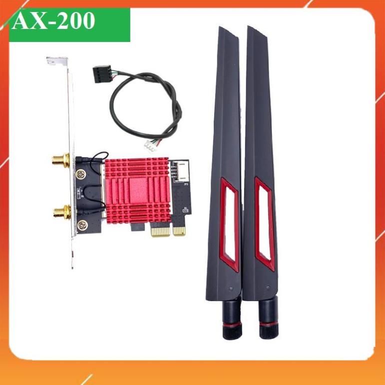 Card WIFI Intel AC8260 AX200 AX210 có tản nhiệt cho máy bàn