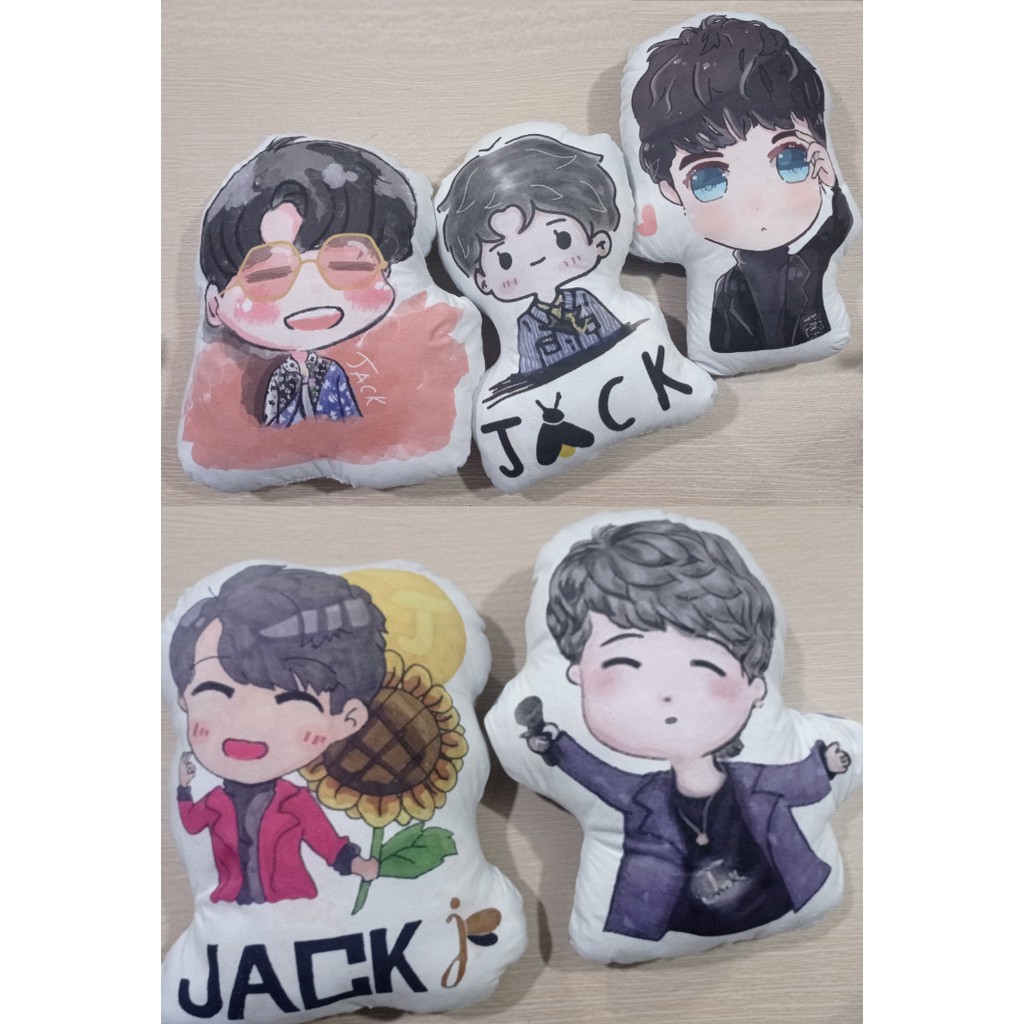 Gấu bông jack hoạt hình dạng gối 40cm GB4I7 gấu bông cute kpop army gấu bông dễ thương