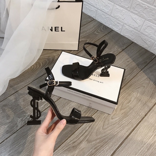 Giày cao gót nữ I Sandal quai ngang YS...L sang chảnh hàng cao cấp