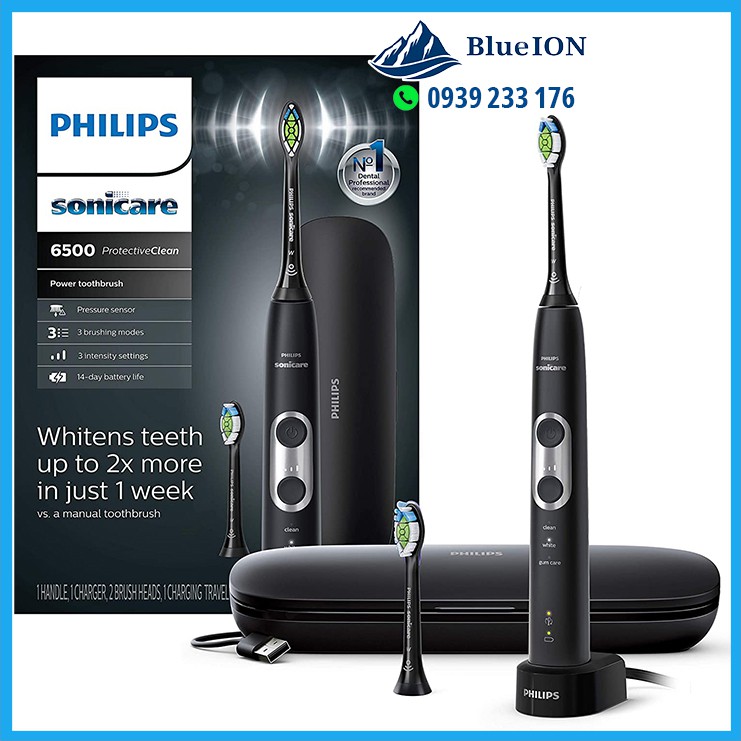 Bàn chải điện Philips Sonicare ProtectiveClean 6500 (hàng Mỹ)