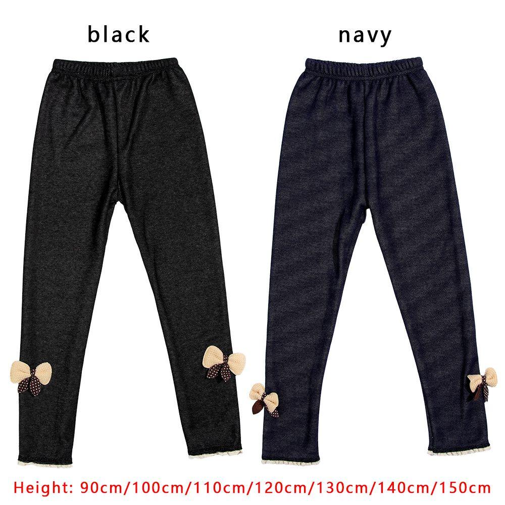 Layor1 Quần Legging Phối Lông Dày Giữ Ấm Chất Lượng Cao Cho Bé Gái
