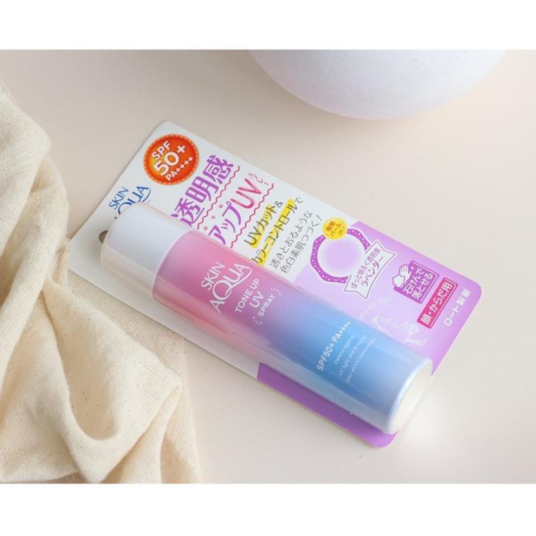 Xịt chống nắng ⭐️FREESHIP⭐️ xịt chống nắng skin aqua tone up, xịt chống nắng skin aqua tone up nội địa nhật bản 80g | BigBuy360 - bigbuy360.vn