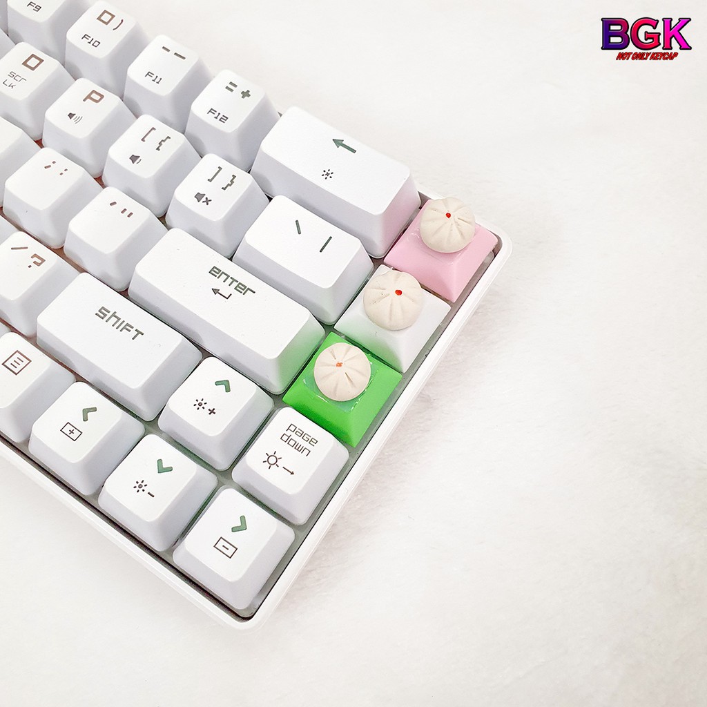 Keycap lẻ hình bánh bao cực đẹp siêu dễ thương Keycap Artisan