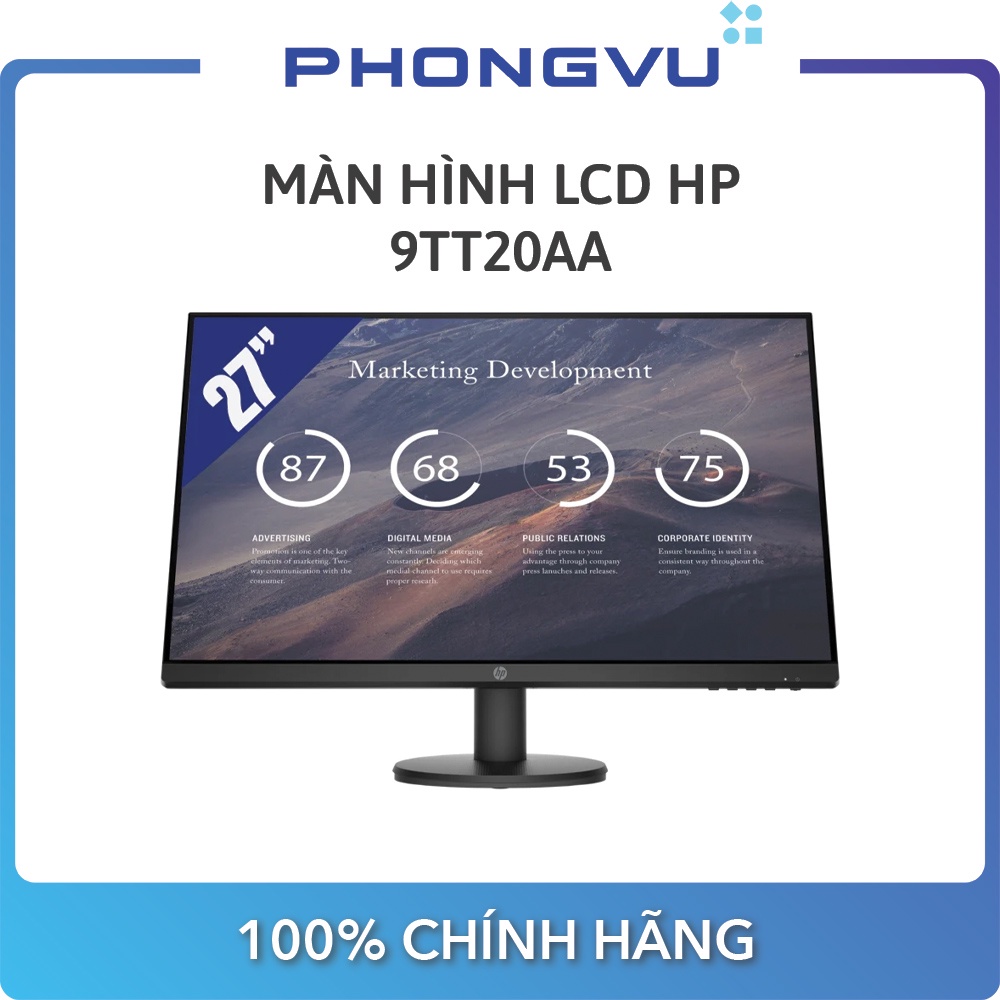 Màn hình LCD HP 9TT20AA (1920 x 1080/IPS/60Hz/5 ms) - Bảo hành 36 tháng