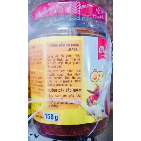 Ớt sa tế Cholimex hũ