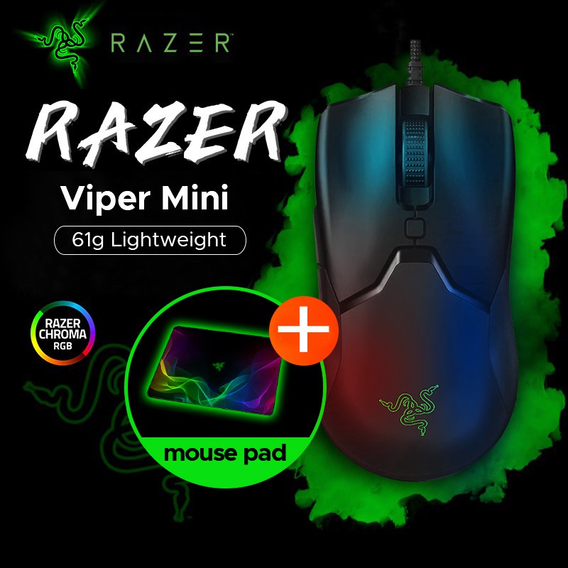 Chuột chơi game cảm biến quang học RGB siêu nhẹ có dây Razer Viper Mini 8500DPI chất