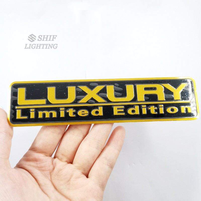 1 Sticker Logo Xe Hơi Bằng Nhôm Phiên Bản Giới Hạn