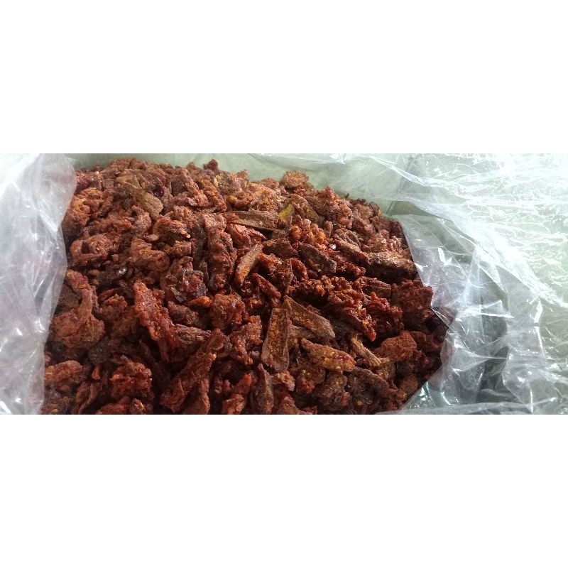 1 ký Khô bò vụn nhỏ giòn rụm cay ngon chuẩn bò