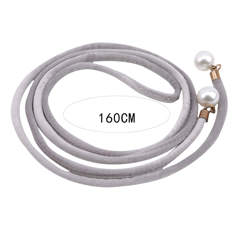 Dây thắt lưng đính hạt ngọc trai nhân tạo trẻ trung thời trang cho nữ