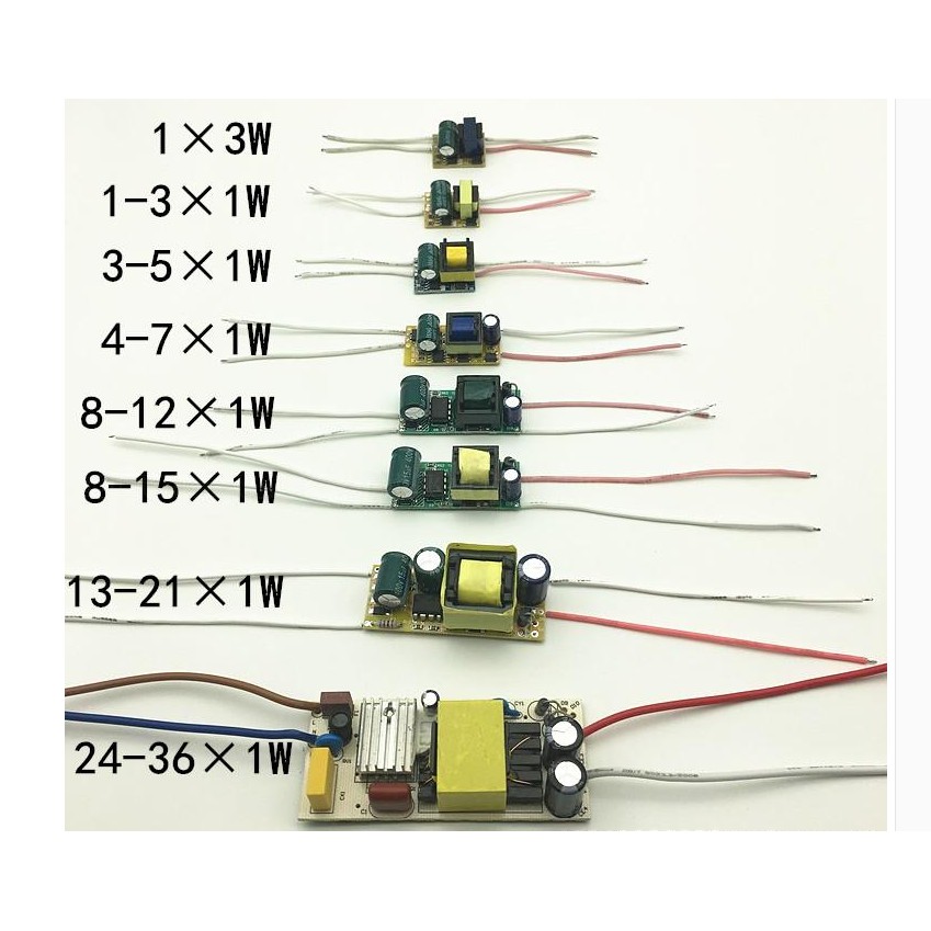 Driver led 3W/5W/7W/9W/12W/15W/18W/24W/36W