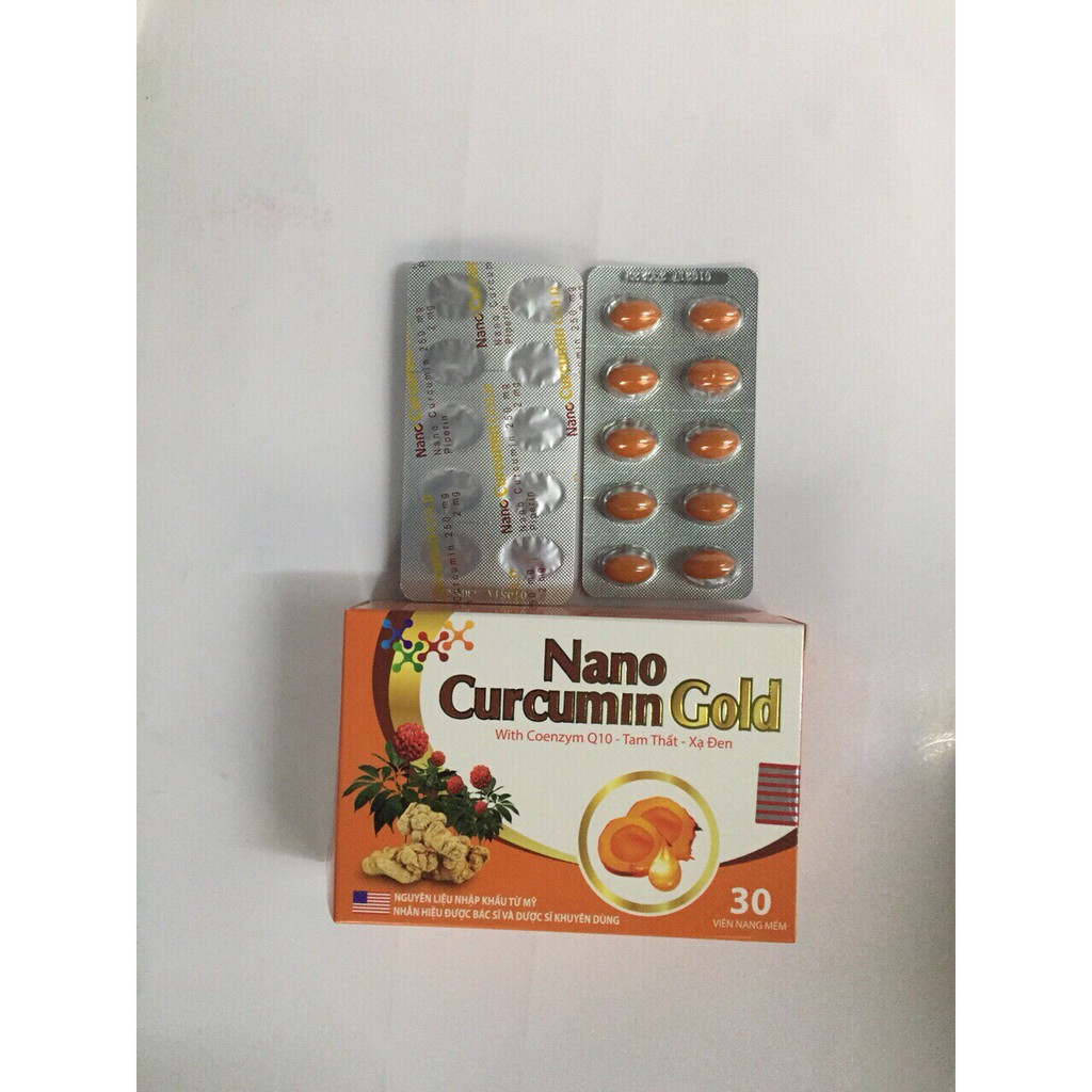 VIÊN UỐNG NANO CURCUMIN GOLD - HỖ TRỢ LÀM LÀNH VẾT THƯƠNG, TRÀO NGƯỢC THỰC QUẢN