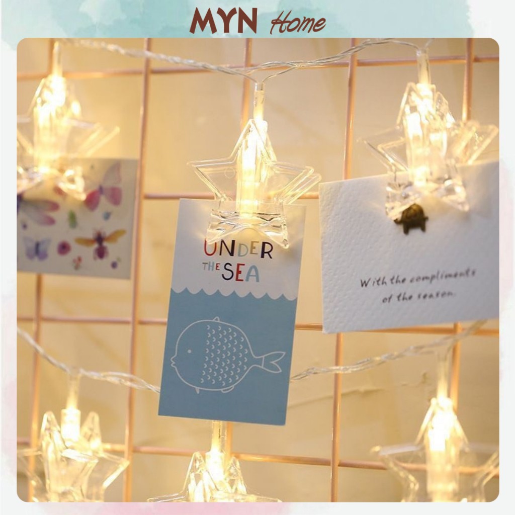 Dây đèn LED kẹp ảnh trang trí nhà cửa, lễ tết, sinh nhật, Noel