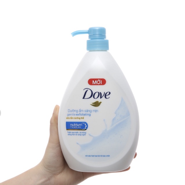 Sữa tắm dưỡng thể có hạt Dove dưỡng ẩm sáng mịn 896ml