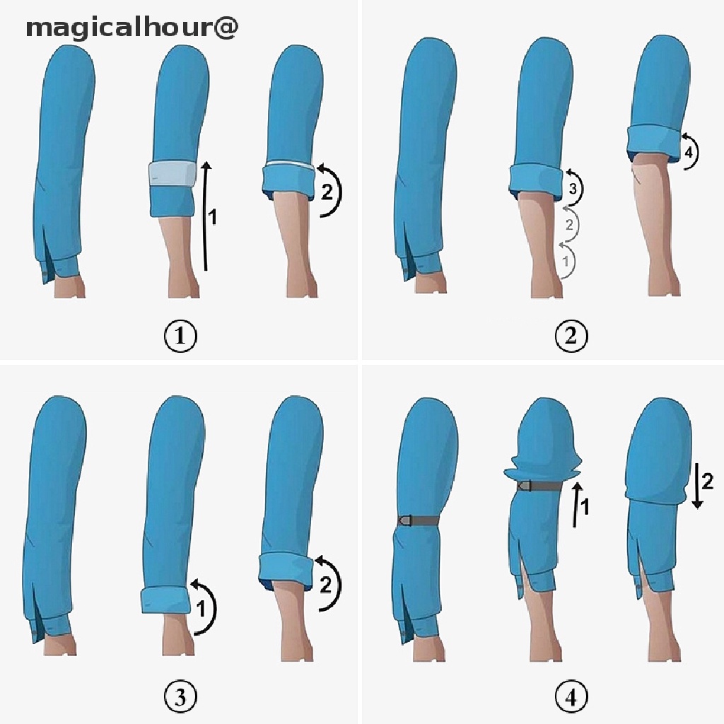 Cặp dây đai giữ đàn hồi đeo cánh tay áo sơ mi nam nữ thời trang điều chỉnh được