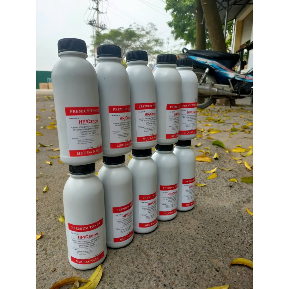 10 chai mực đổ đa năng tặng phễu đổ mực chai dài