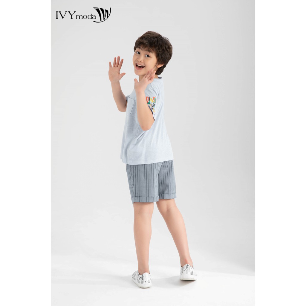 Áo thun bé trai DINO SAUP WORLD IVY moda MS 57K1342