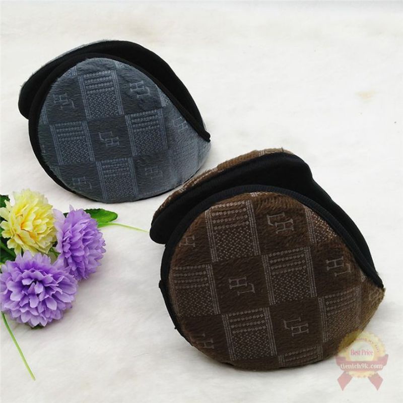 Bịt tai chống lạnh gió mùa đông kẻ care và trơn cao cấp cho Nam Nữ
