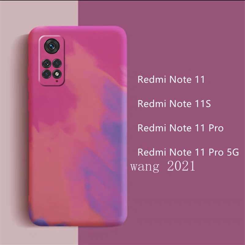 Ốp Điện Thoại Silicone Mềm Màu Nước Chống Rơi Cho Xiaomi Redmi Note 11 / 11S / 11Pro 5G 4G