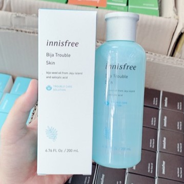 NƯỚC HOA HỒNG INNISFREE BIJA TROUBLE SKIN 200ML + Soybean Energy + Artichoke