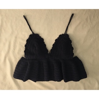 Áo móc len Ruffle Top crochet ✨