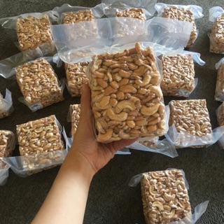 2kg Hạt Điều Rang Muối Bể Đôi Ba Không Vỏ Lụa