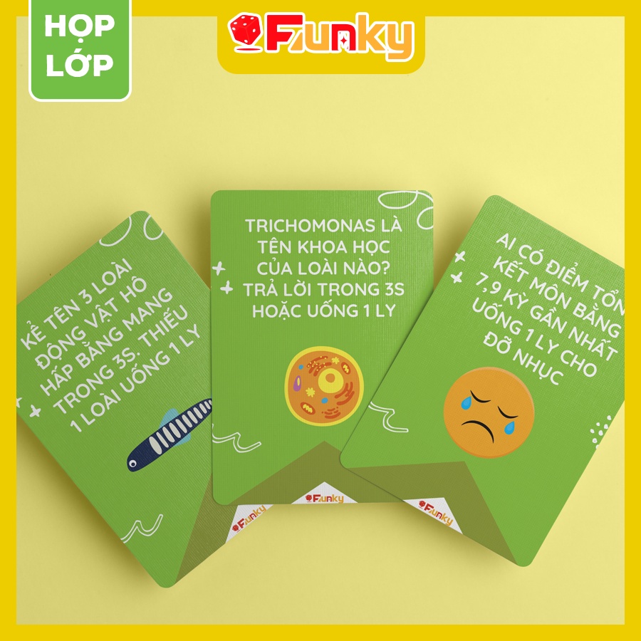 Bộ Bài “Họp Lớp” Môn “Sinh Học” 7Funky. Drinking Game Ôn Bài Trên Bàn Nhậu Vui Quên Lối Về