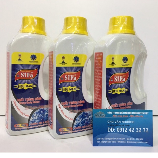Chất thông tắc SIFA THÔNG CỐNG siêu mạnh