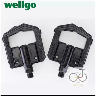 Pedal bàn đạp Wellgo F265 gấp full nhôm chính hãng