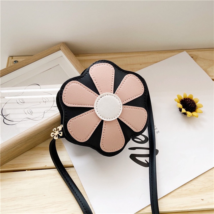 Túi Đeo Chéo Mini Đính Hoa Phong Cách Phương Tây Thời Trang Cho Bé Gái