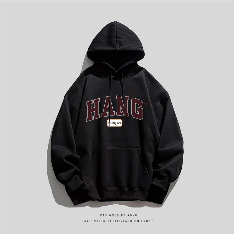 NRVP Áo Khoác Hoodie Tay Dài Dáng Rộng In Họa Tiết Phong Cách Hàn Quốc Dành Cho Nam Nữ