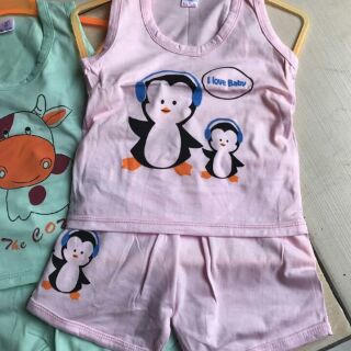 5 bộ quần áo sát nách cho bé