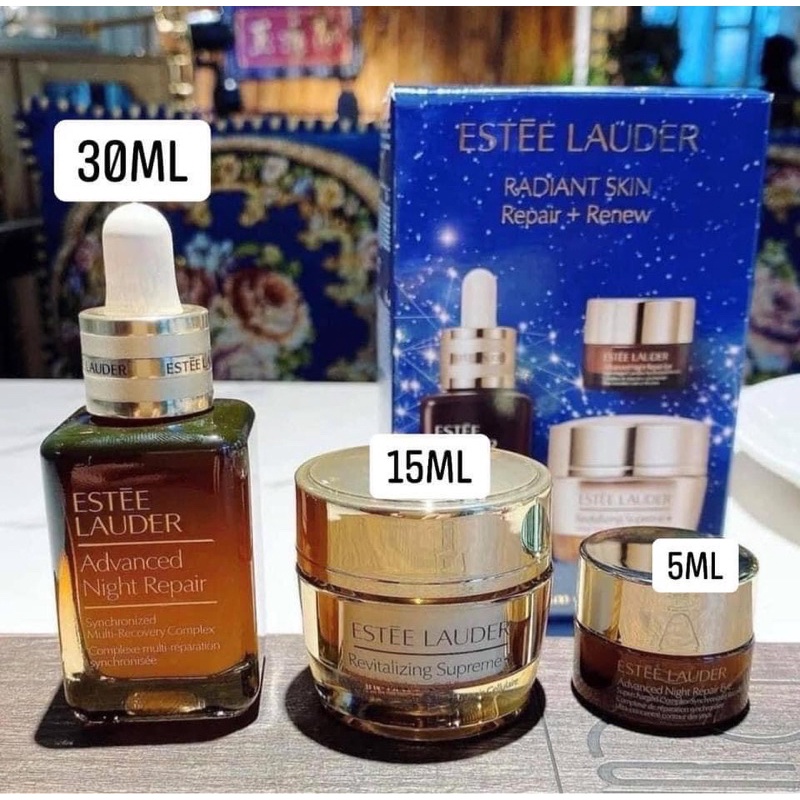 Bộ dưỡng da Estee Lauder 3 món Repair + Renew (ANR Multi 30ml)