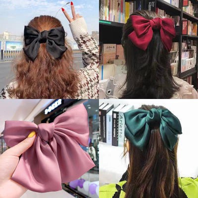 Kẹp Tóc Nơ Lớn Hình Bướm Phụ Kiện Tóc Đuôi Ngựa Kẹp Tóc Nơ Xinh Nơ Kẹp Tóc Mùa Xuân